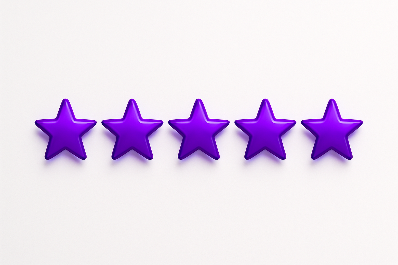 Purple 5 star rating